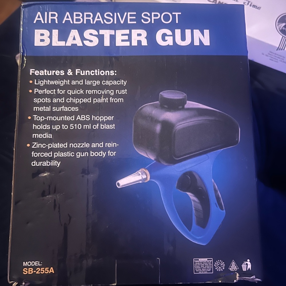 Air abrasive spot blaster